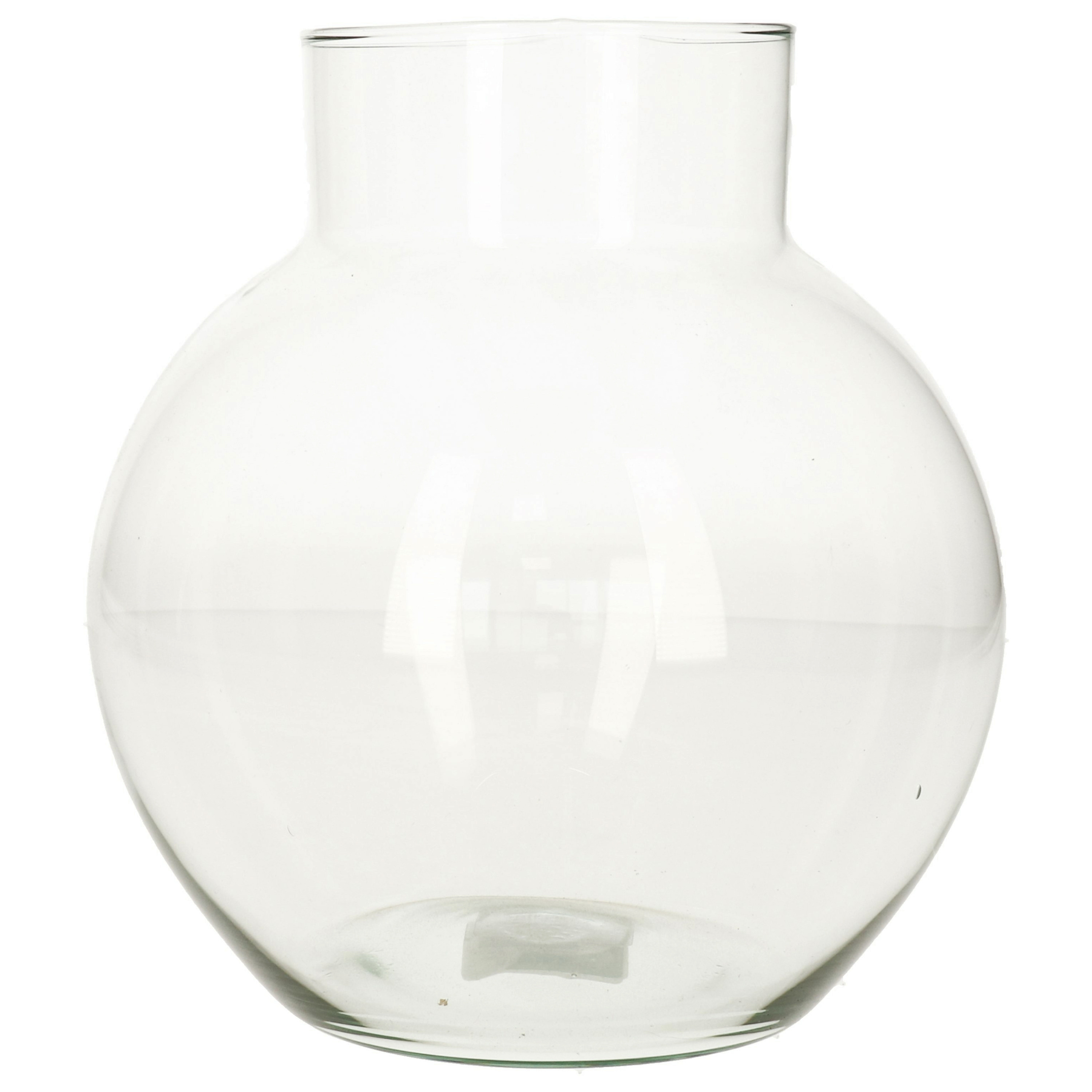 Hakbijl Glass Hakbijl bol vaas/terrarium - D19 x H20 cm - transparant glas -