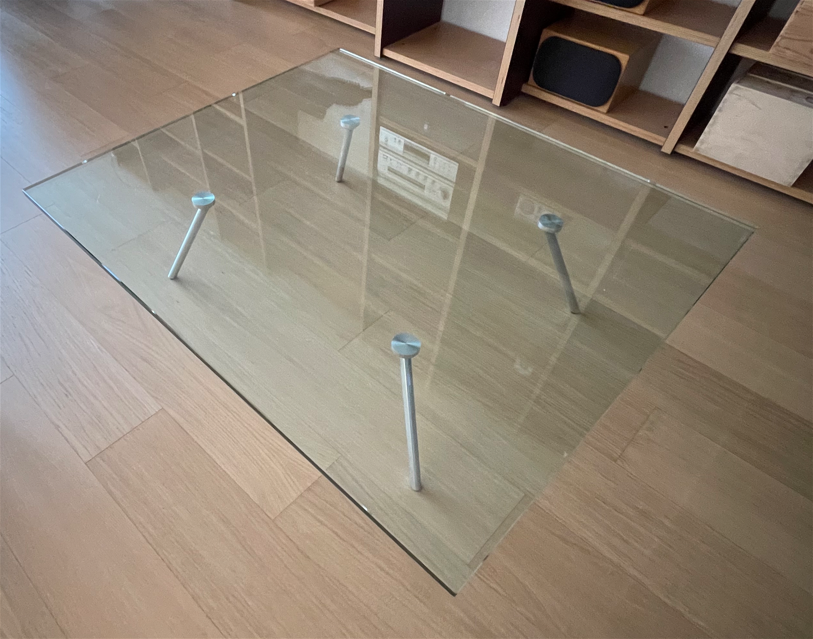 Henk Vos salontafel Glass/Metal - Tweedehands