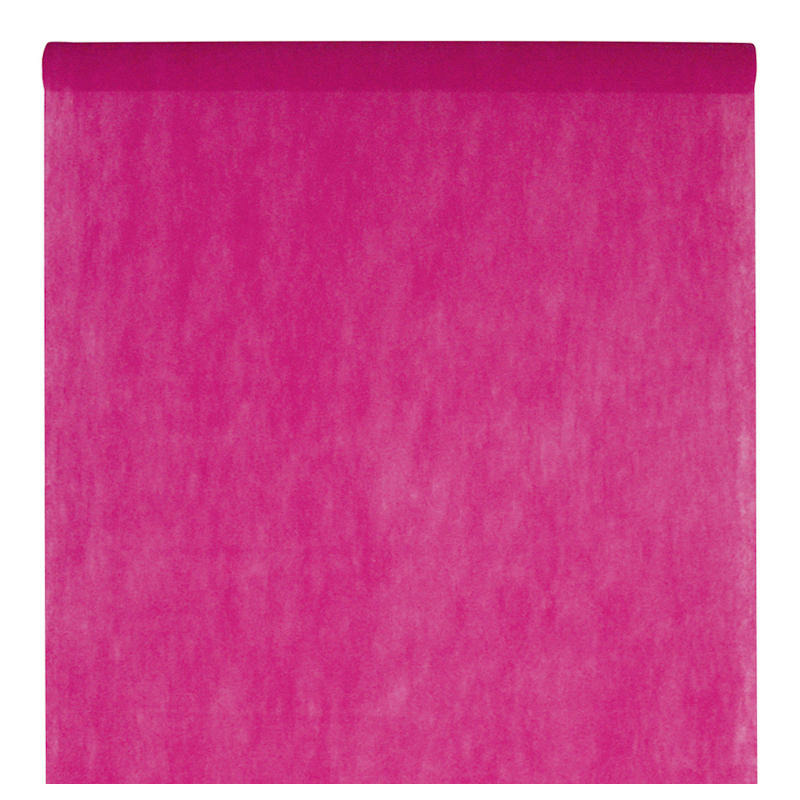 Santex Tafelkleed op rol - polyester - fuchsia roze - 120 cm x 10 -