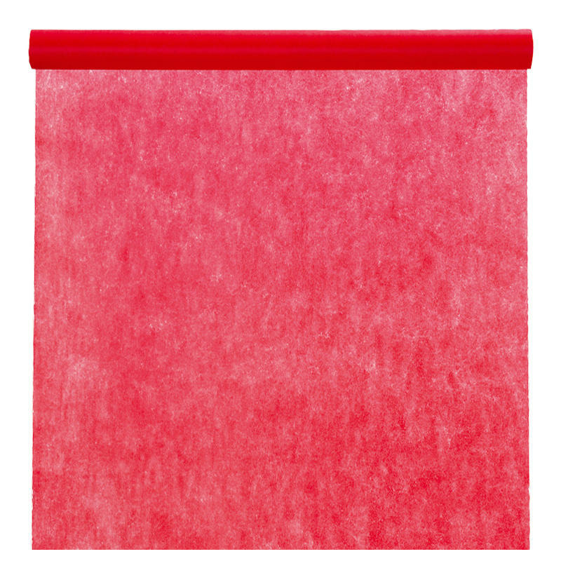 Santex Tafelkleed op rol - polyester - rood - 120 cm x 10 -