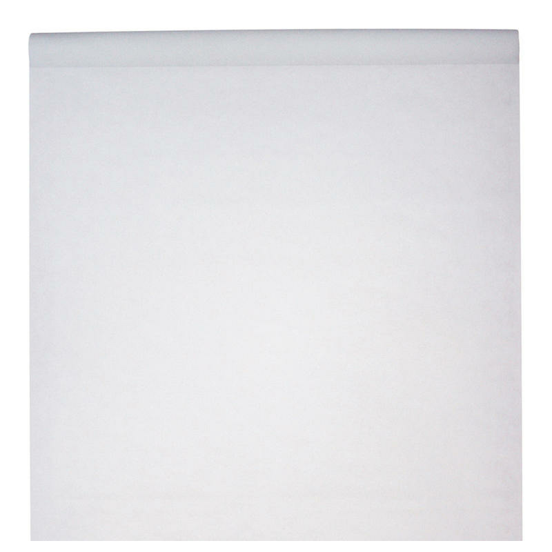 Santex Tafelkleed op rol - polyester - wit - 120 cm x 10 -