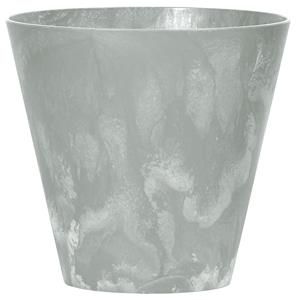 Prosperplast Kunststof bloempot/plantenpot betonlook 30 cm licht grijs -