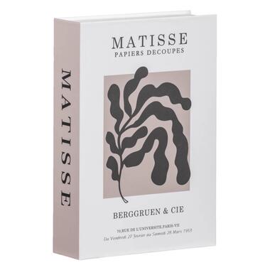 Leen Bakker Opbergboek Matisse - Naturel - 16x23x5 cm