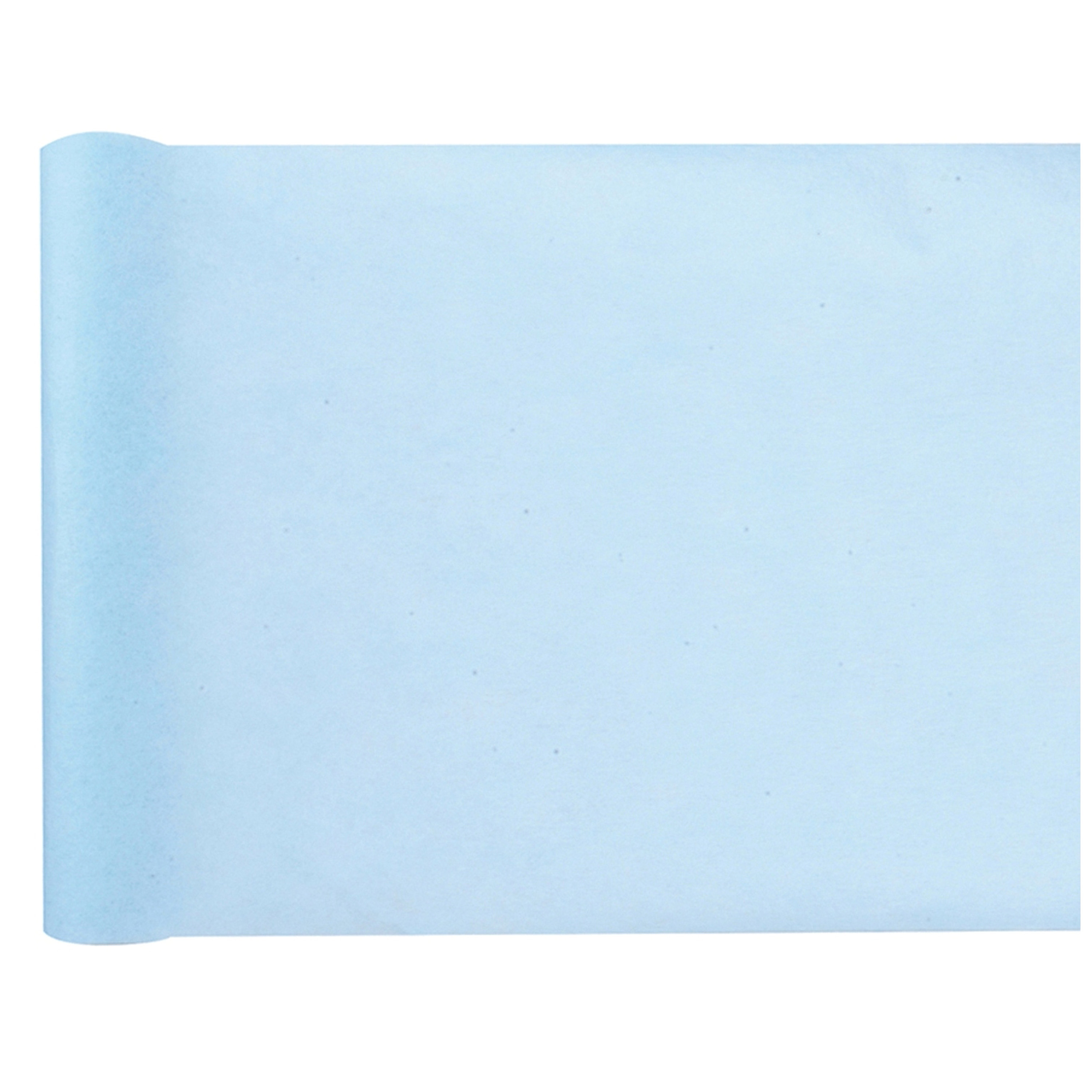 Santex Tafelloper op rol - polyester - lichtblauw - 30 cm x 10 -
