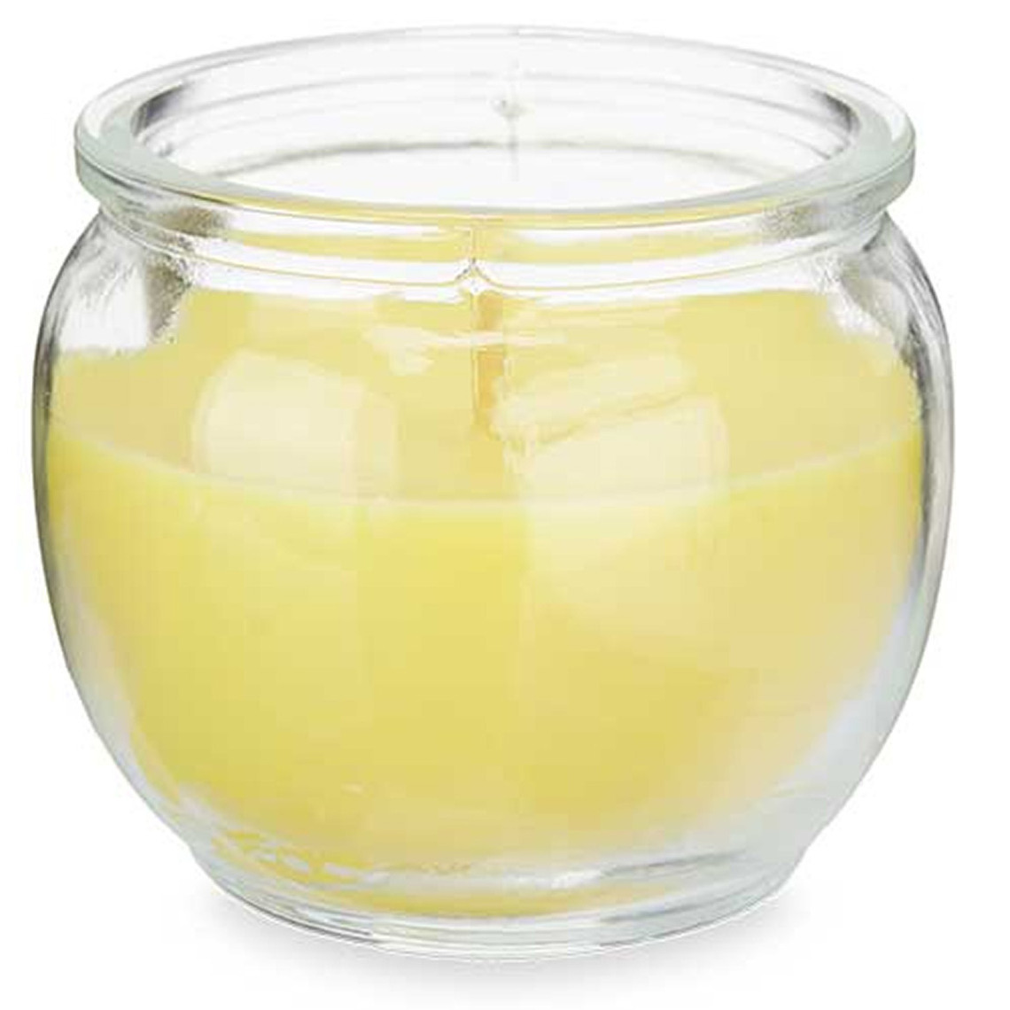 IBERGARDEN Citronella kaars in houder - glas - 20 branduren -