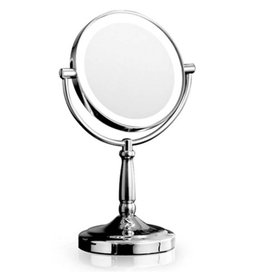 Cosmetica -spiegel met LED -licht en 5x vergroting