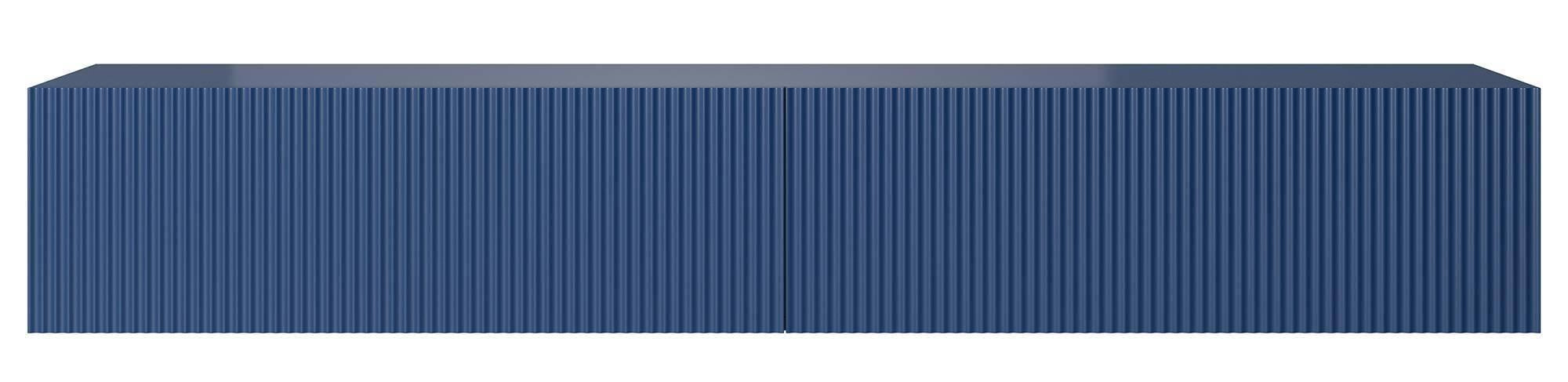 Selsey - Veldio - TV-Lowboard stehend Dunkelblau, mit gefräster Front, 175 cm breit