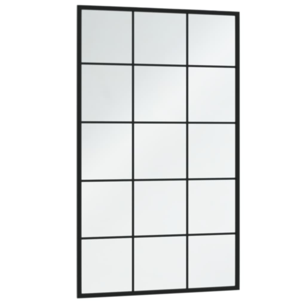vidaXL Wandspiegels 6 st 100x60 cm metaal zwart
