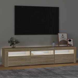 vidaXL TV-Schrank TV-Schrank mit LED-Leuchten Sonoma-Eiche 180x35x40 cm (1-St)