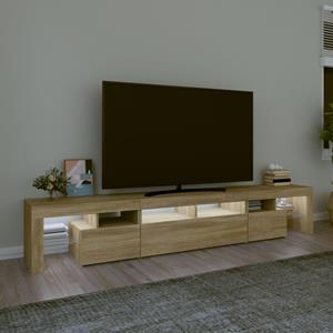 bonnevie TV-Schrank mit LED-Leuchten Sonoma-Eiche 230x36,5x40 cm vidaXL69287
