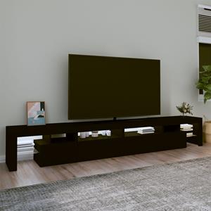 bonnevie TV-Schrank mit LED-Leuchten Schwarz 260x36,5x40 cm Vidaxl Schwarz