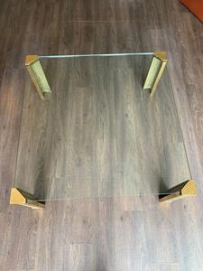 Peter Ghyczy Vintage salontafel Messing/Glass - Tweedehands