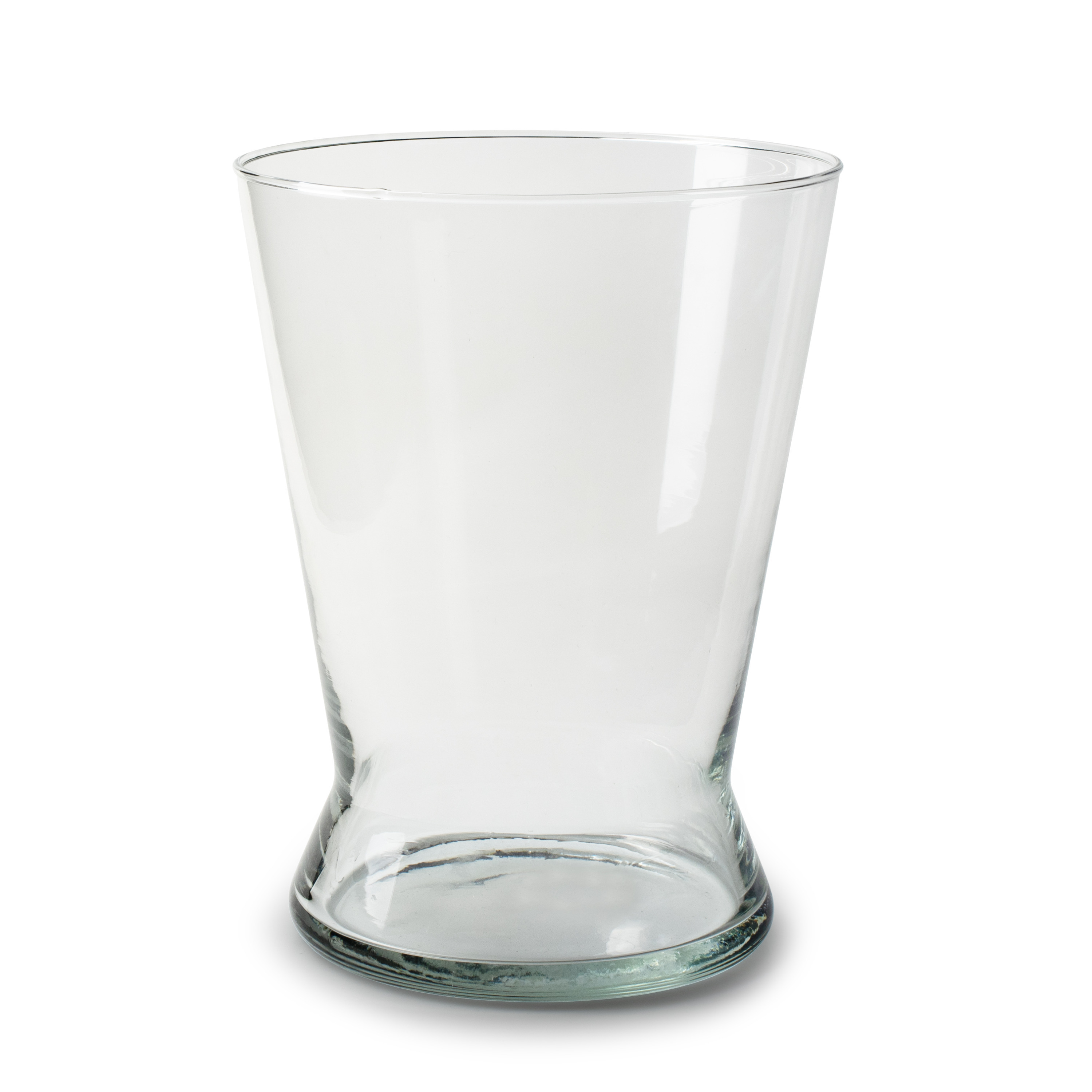 Jodeco Bloemenvaas Xana - helder transparant - glas - D18,5 x H25 cm -