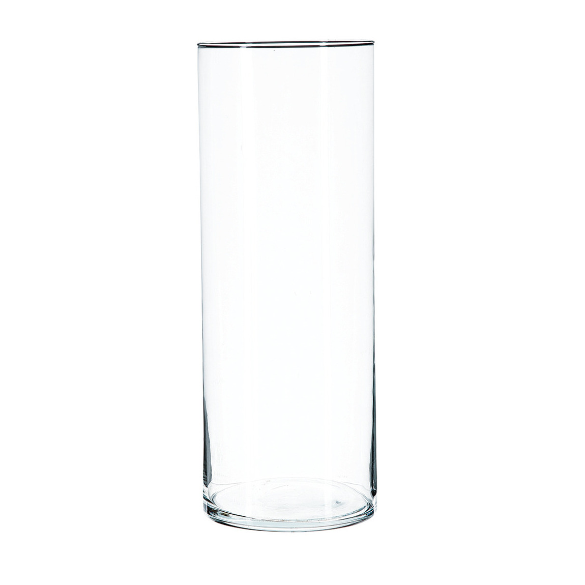 Atmosphera Bloemenvaas cilinder vorm van transparant glas x 15 cm -