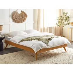 BELIANI Bed hout lichthout 160 x 200 cm BERRIC
