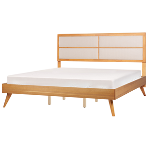 BELIANI Bed hout lichthout 180 x 200 cm POISSY