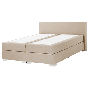 BELIANI Boxspring stof beige 160 x 200 cm PRESIDENT