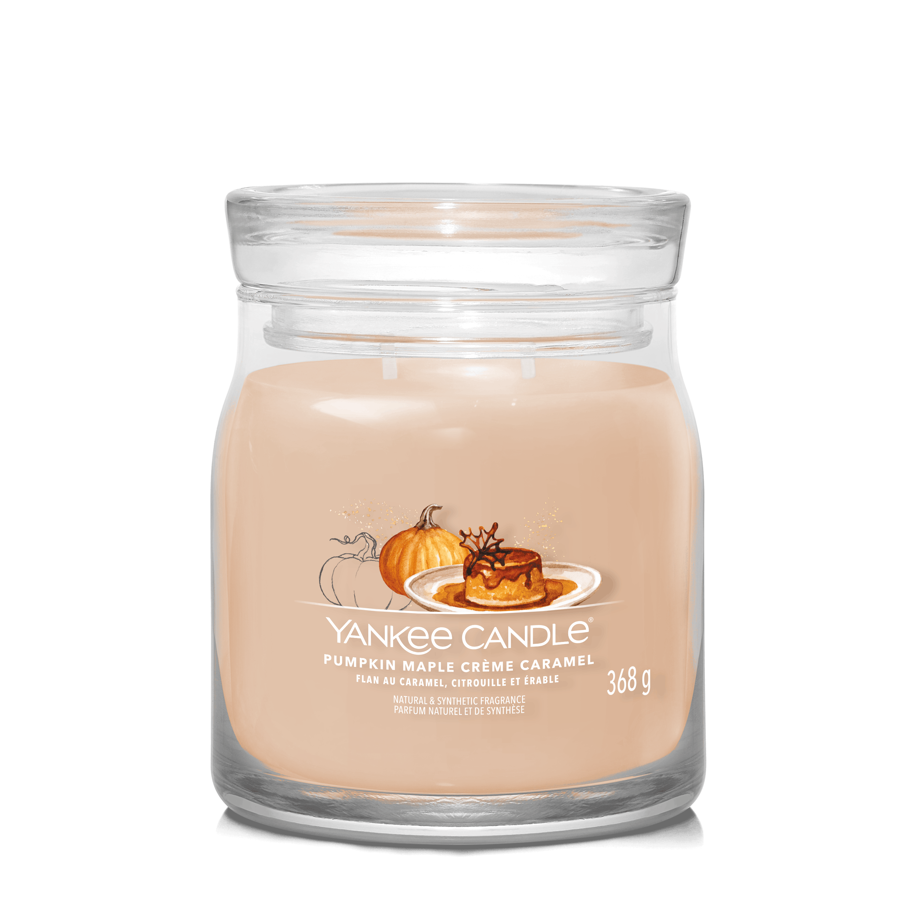 Yankee Candle Kenmerkende Medium Kaarsen Pompoen Marple Créme Karamel 368 g