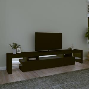 bonnevie TV-Schrank mit LED-Leuchten Schwarz 215x36,5x40 cm Vidaxl Schwarz