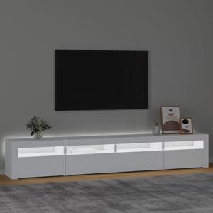 vidaXL TV-Schrank TV-Schrank mit LED-Leuchten Weiß 240x35x40 cm (1-St)