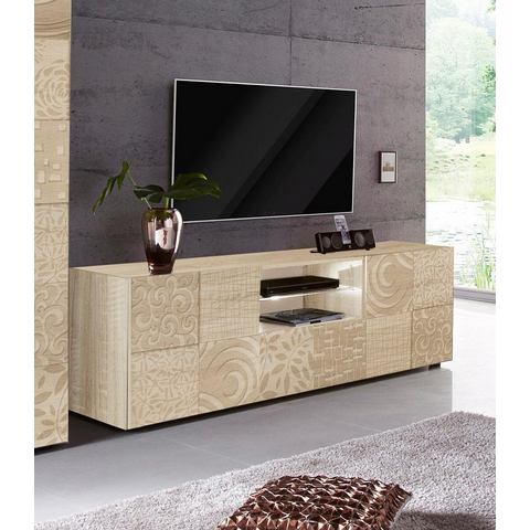 LC Tv-meubel Miro Breedte 181 cm met decoratieve zeefdruk