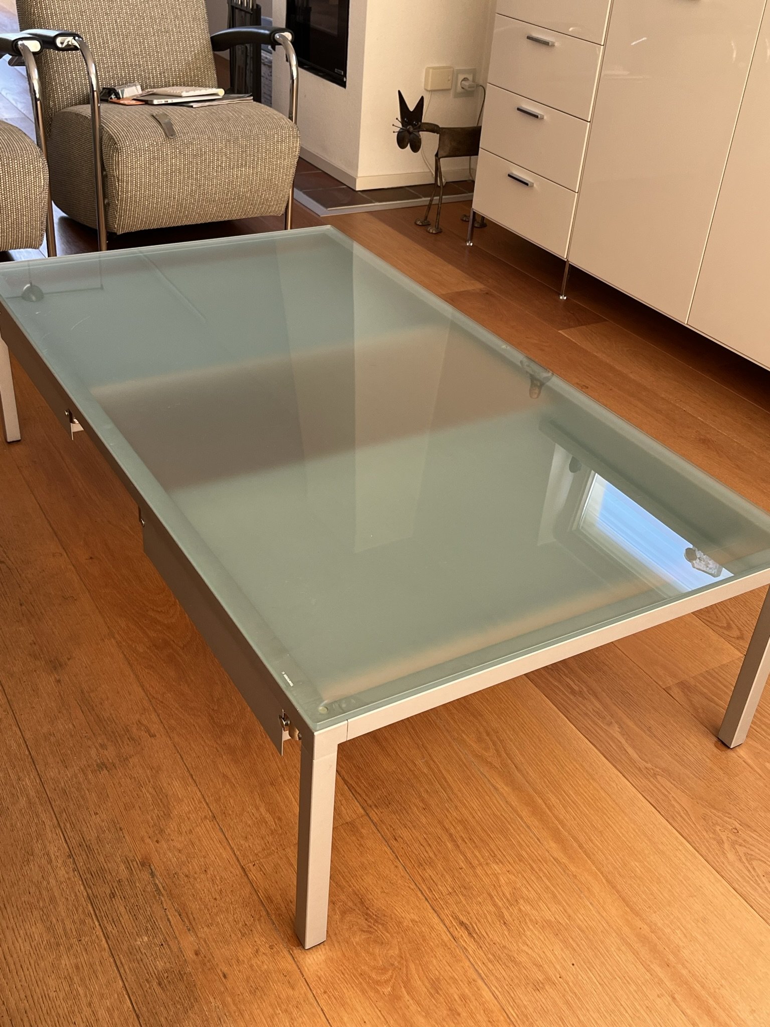 Whoppah Desalto design salontafel Aluminium/Glass - Tweedehands
