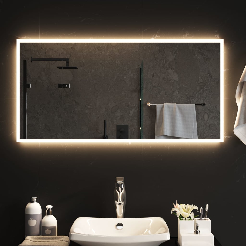Bonnevie - LED-Badspiegel,Wandspiegel 50x100 cm vidaXL