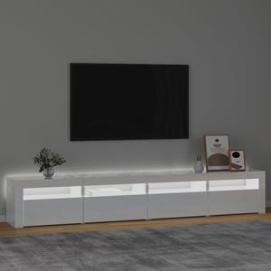 vidaXL TV-Schrank TV-Schrank mit LED-Leuchten Hochglanz-Weiß 240x35x40 cm (1-St)