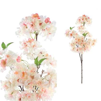 PTMD Blossom Flower Kersenbloesem Kunsttak - 61x36x106 cm - Lichtroze