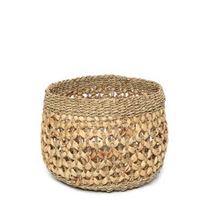 Bazar Bizar Mand Nha Trang Zeegras en waterhyacint, 27cm hoog - Naturel