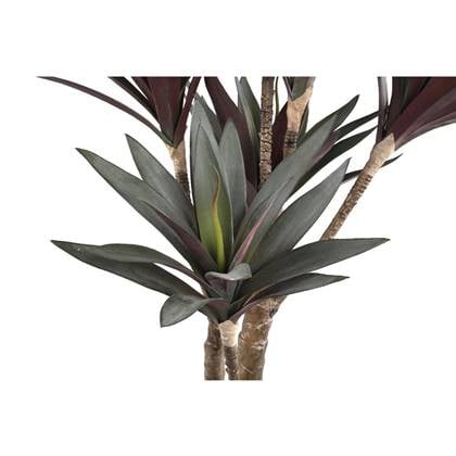 PTMD Yucca Kunstplant - 62 x 40 x 92 cm - Kunststof - Rood