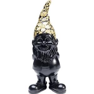 Kare Design Kare Decofiguur Gnome Standing Black Gold 30cm