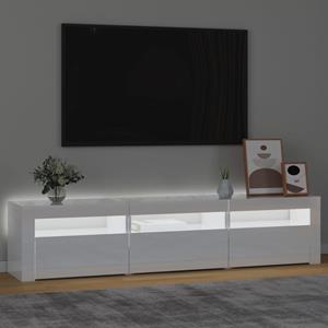 vidaXL TV-Schrank TV-Schrank mit LED-Leuchten Hochglanz-Weiß 180x35x40 cm (1-St)