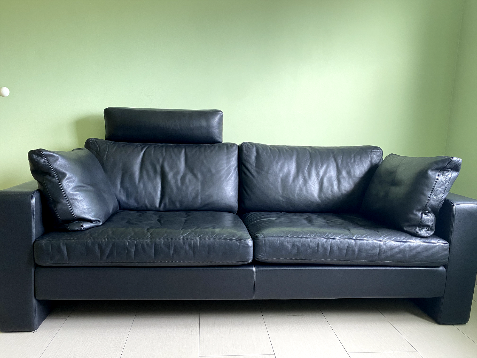 COR 2x  Sofa Leather - Tweedehands