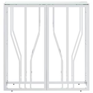 vidaXL Wandtafel 70x30x70 cm roestvrij staal en glas