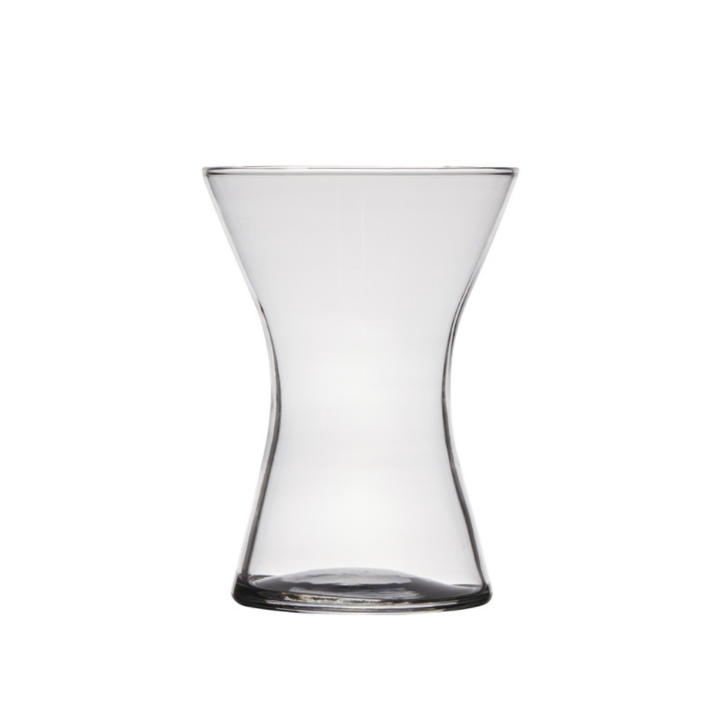 Merkloos Transparante home-basics vaas/vazen van glas 20 x 14 cm -