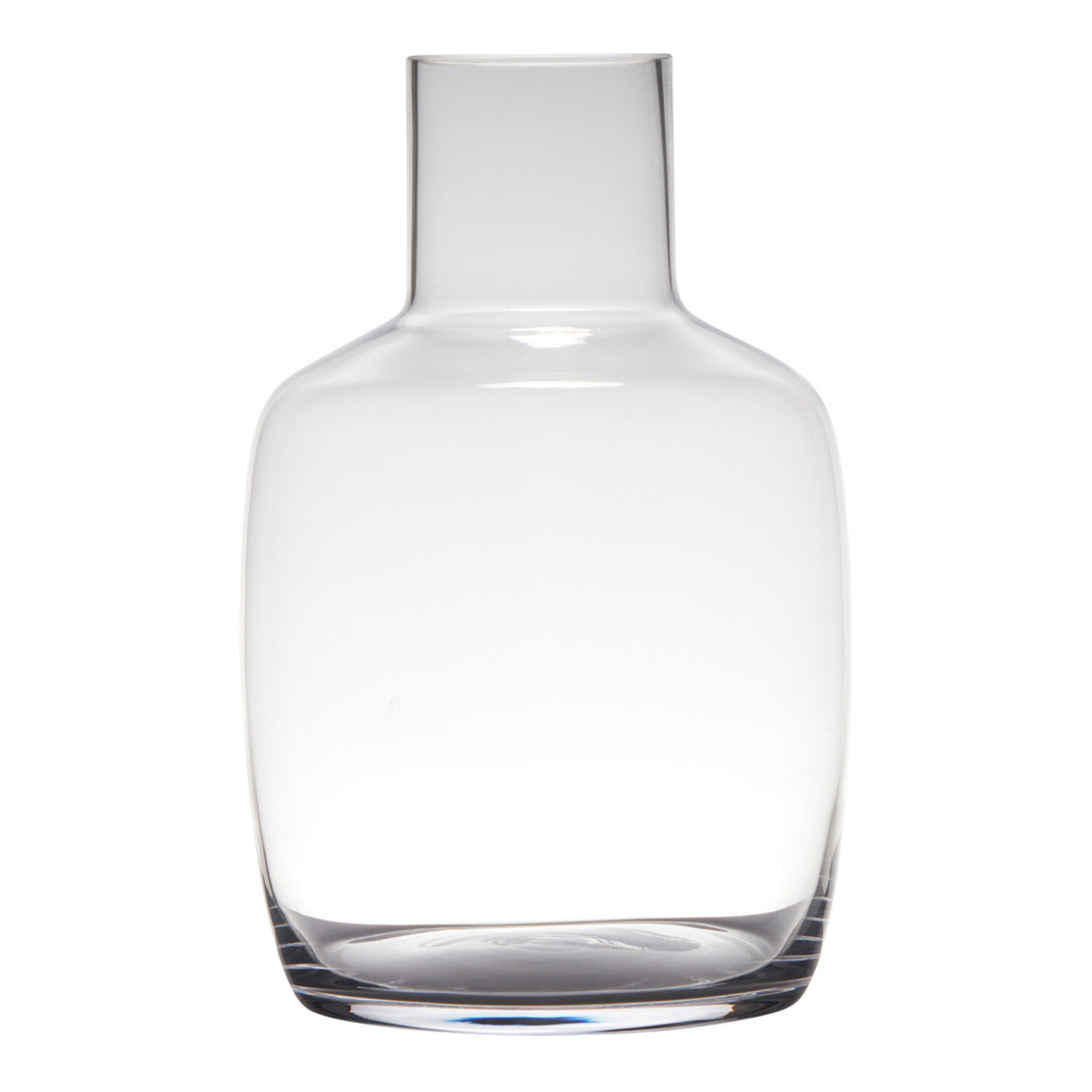 Merkloos Transparante luxe vaas/vazen van glas 30 x 19 cm -
