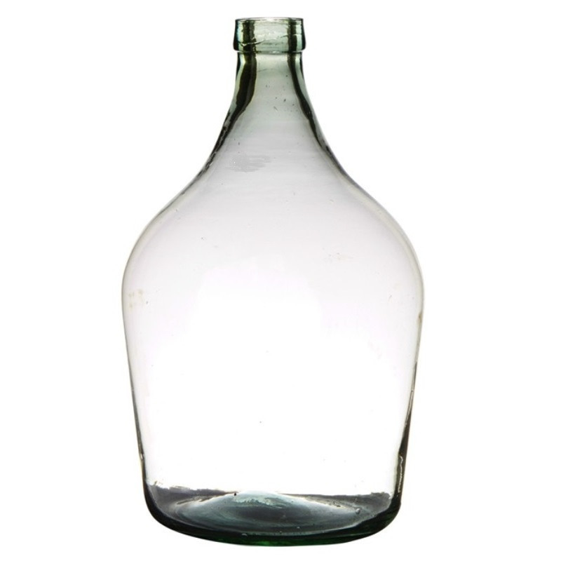 Merkloos Transparante luxe stijlvolle flessen vaas/vazen van glas B25 x H39 cm -