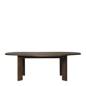 ferm LIVING Tarn Contour Eettafel 220 x 118,5 cm - Donker Gebeitst Beukenhout