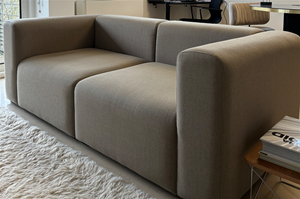 Hay Mags 2,0 Seater Sofa Beige Wool - Tweedehands