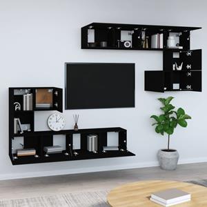 vidaXL TV-Schrank TV-Wandschrank Schwarz Holzwerkstoff (1-St)