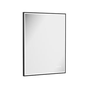 Crosswater MPRO spiegel met verlichting - 80x60cm - LED - verticaal/horizontaal - mat zwart MP6080MB