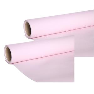 Cosy & Trendy Tafelloper - 2x - papier - licht roze - 480 x cm -