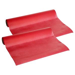 Cosy & Trendy Tafelloper - 2x - papier - rood - 480 x cm -