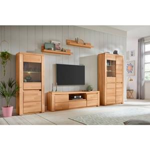 Home affaire Wandmeubel Burani gedeeltelijk massief hout (set, 4-delig)