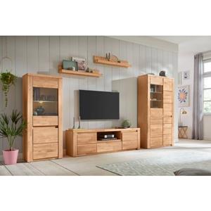 Home affaire Wandmeubel Burani gedeeltelijk massief hout (set, 4-delig)