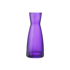 Merkloos Karaf vorm bloemen vaas paars glas 20.5 cm -
