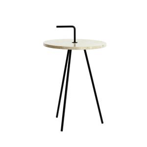 Light&Living Bijzettafel Jobito - Wit -Ø42cm