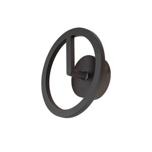 SLV Strakke buitenlamp Q-Ring zwart 1007918