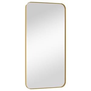 vidaXL Spiegel wandgemonteerd 40x80 cm rechthoek goudkleurig
